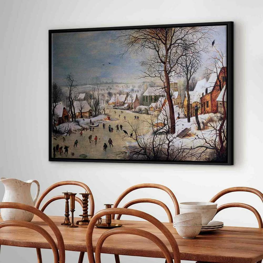 Artgeist Paveikslas - Pieter Bruegel the Elder – Winter Landscape with Birdtrap