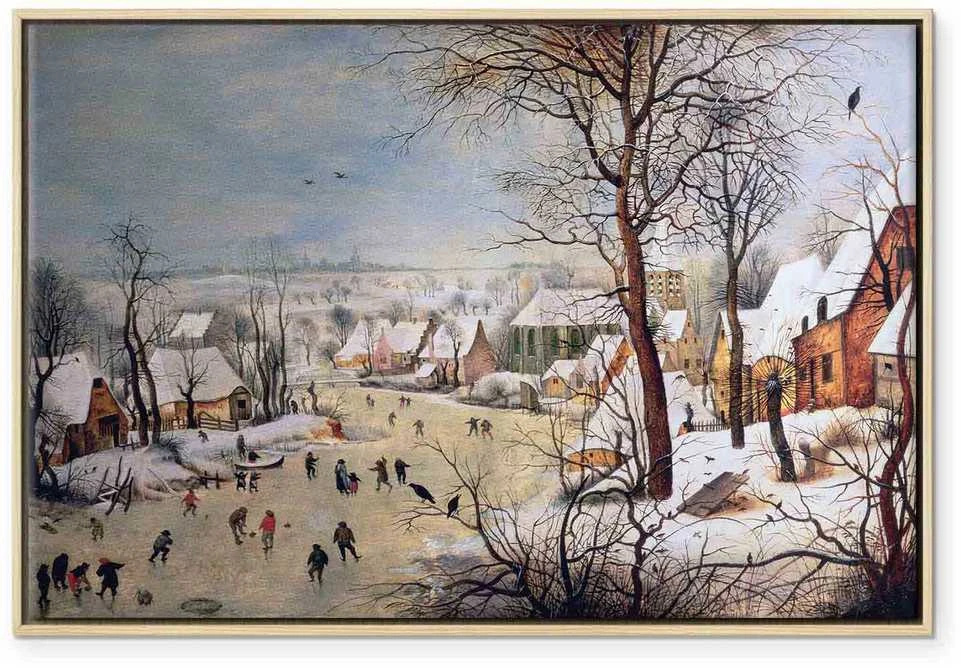 Artgeist Paveikslas - Pieter Bruegel the Elder – Winter Landscape with Birdtrap