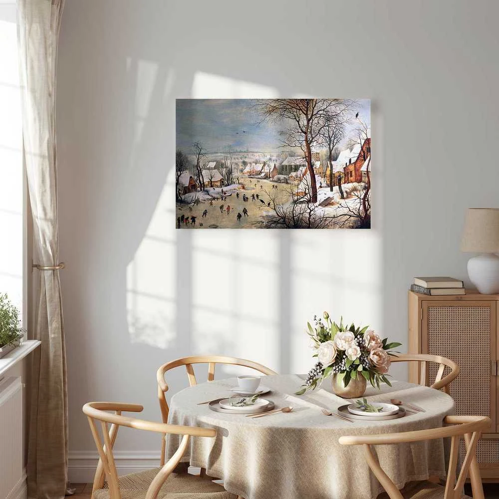 Artgeist Paveikslas - Pieter Bruegel the Elder – Winter Landscape with Birdtrap
