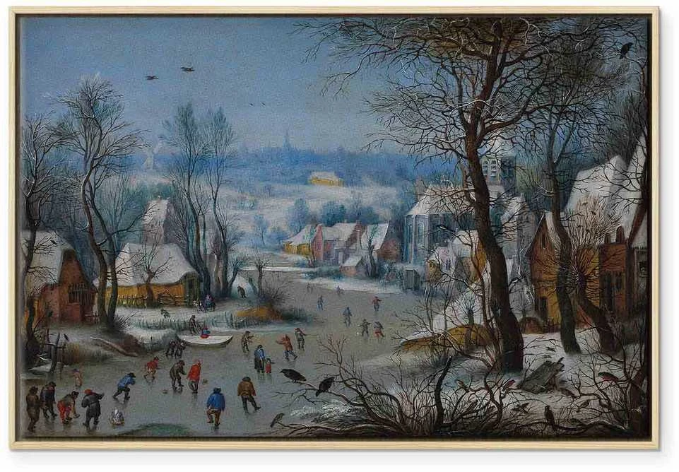 Artgeist Paveikslas - Pieter Brueghel the Younger – Winter Landscape with a Bird Trap