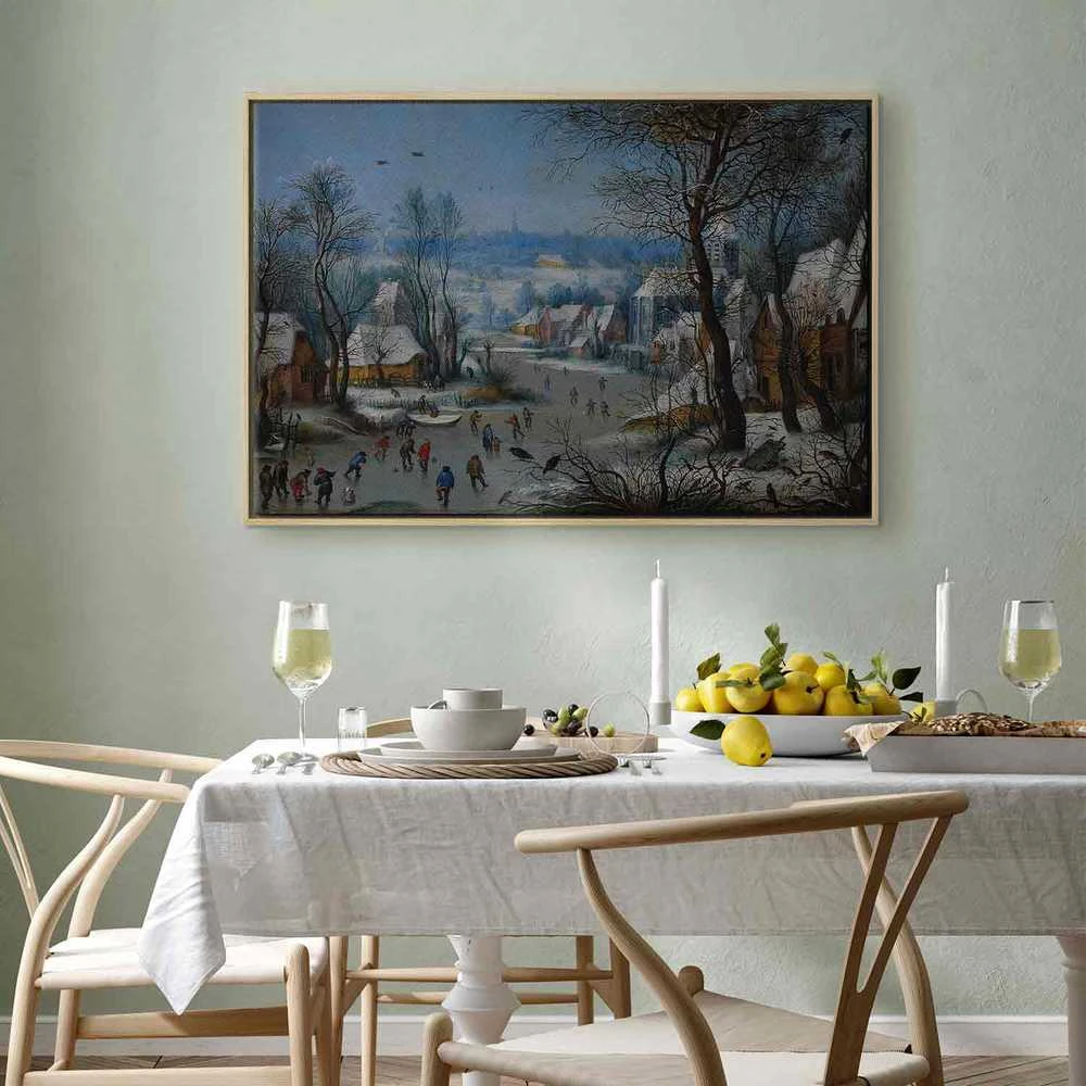 Artgeist Paveikslas - Pieter Brueghel the Younger – Winter Landscape with a Bird Trap