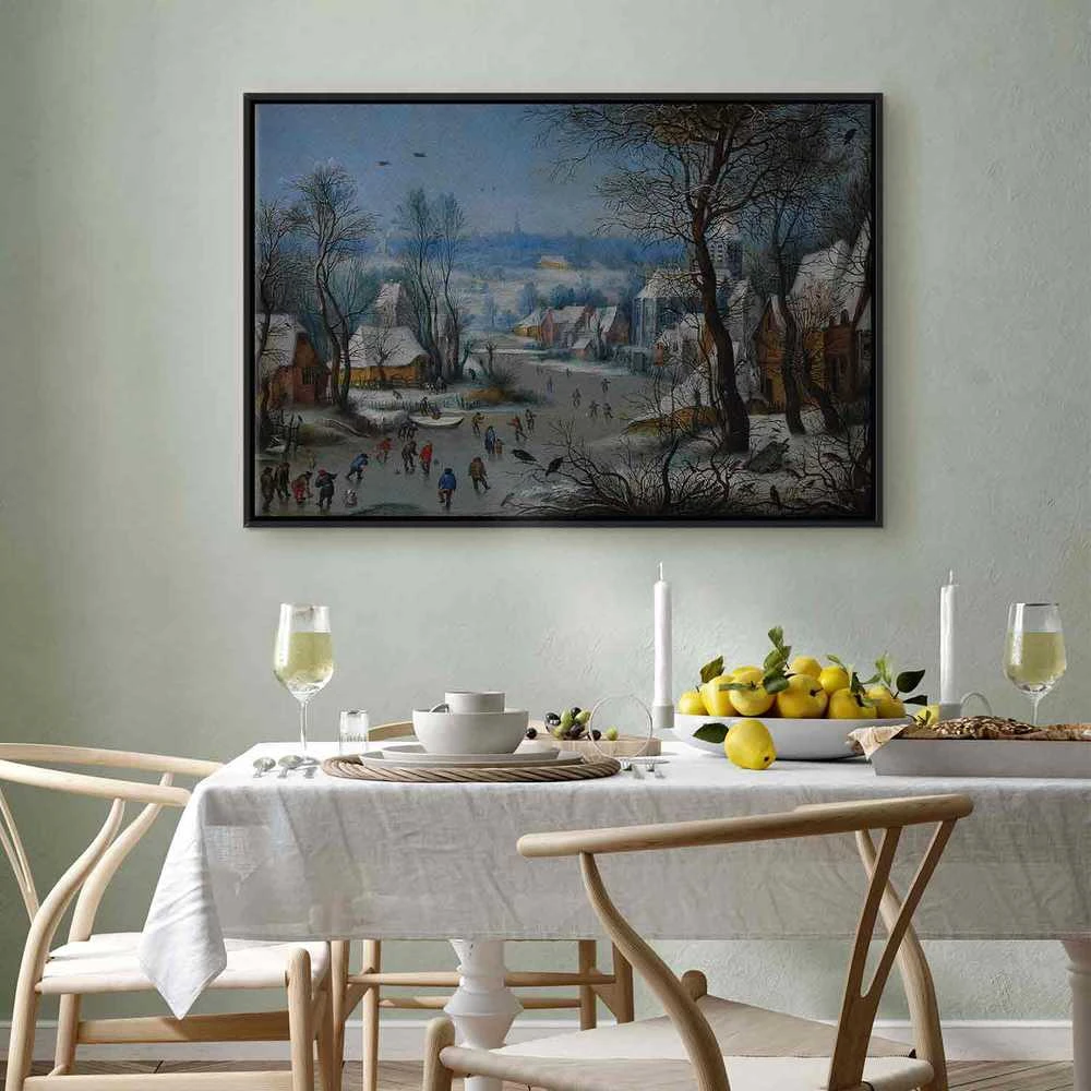Artgeist Paveikslas - Pieter Brueghel the Younger – Winter Landscape with a Bird Trap