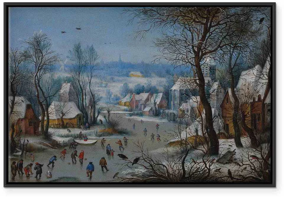 Artgeist Paveikslas - Pieter Brueghel the Younger – Winter Landscape with a Bird Trap