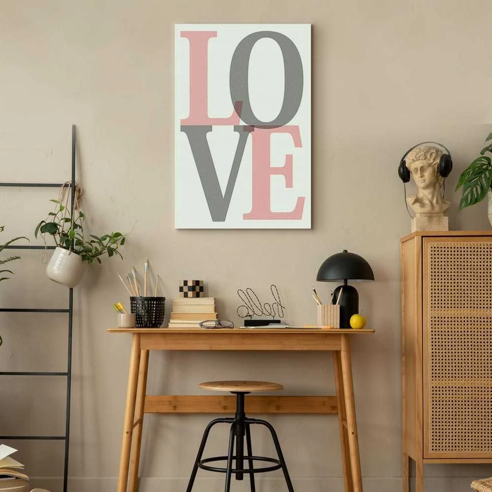 Artgeist Paveikslas - Pilkas Love (1 Part) Vertical