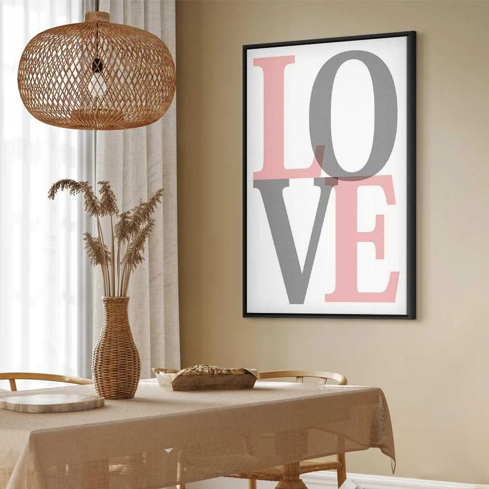 Artgeist Paveikslas - Pilkas Love (1 Part) Vertical