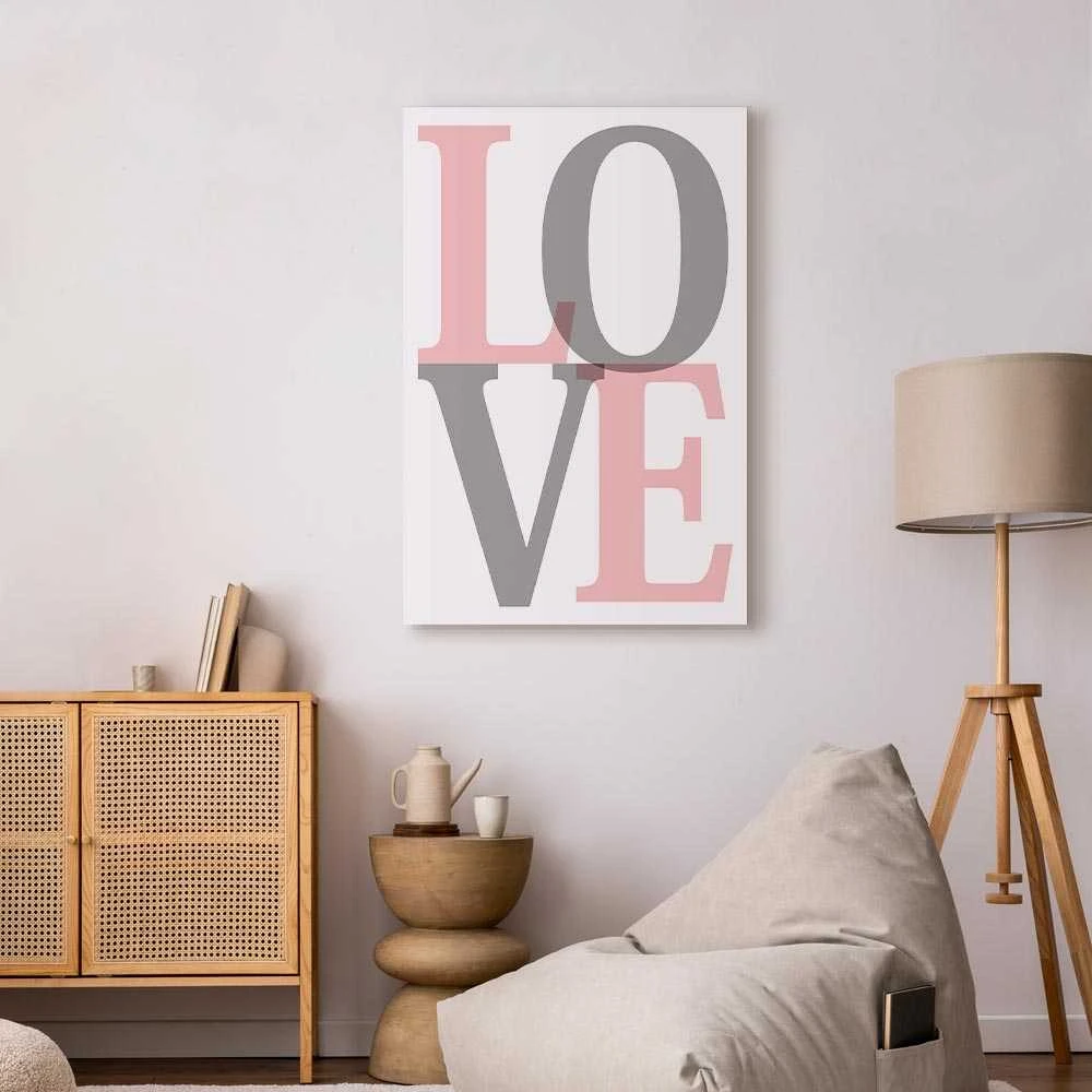 Artgeist Paveikslas - Pilkas Love (1 Part) Vertical