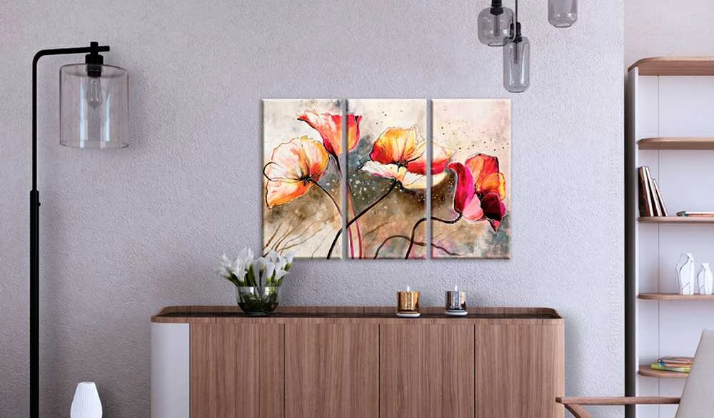 Artgeist Paveikslas - Poppies lashed by the wind