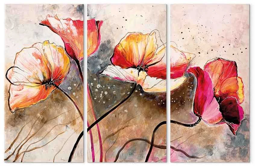 Artgeist Paveikslas - Poppies lashed by the wind