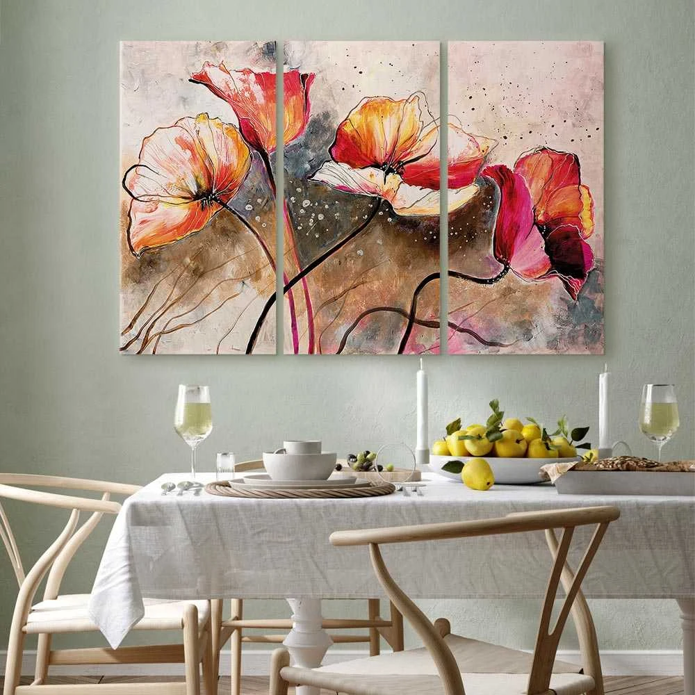 Artgeist Paveikslas - Poppies lashed by the wind