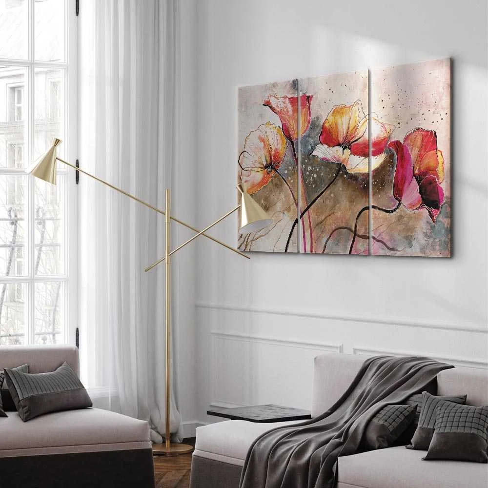 Artgeist Paveikslas - Poppies lashed by the wind