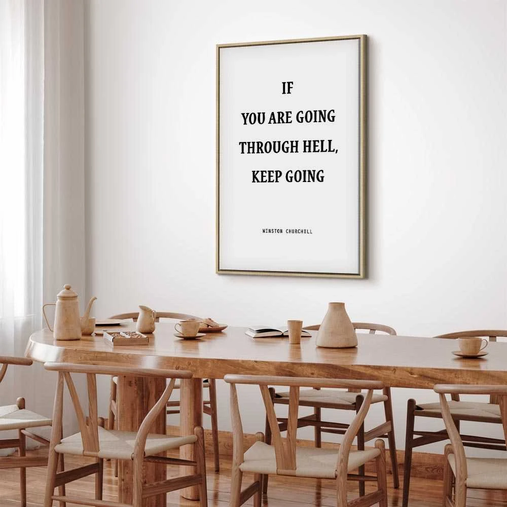 Artgeist Paveikslas - Power of Words (1-part) - Winston Churchill's Motivational Quote