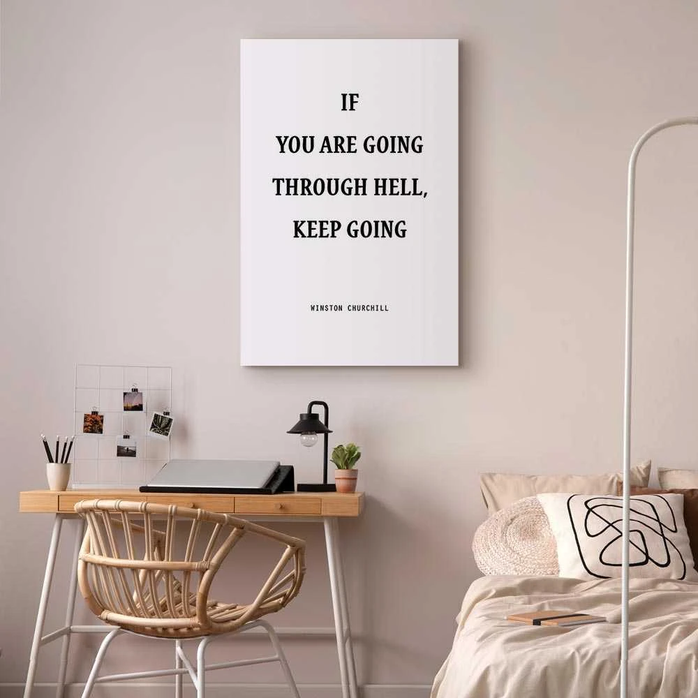 Artgeist Paveikslas - Power of Words (1-part) - Winston Churchill's Motivational Quote