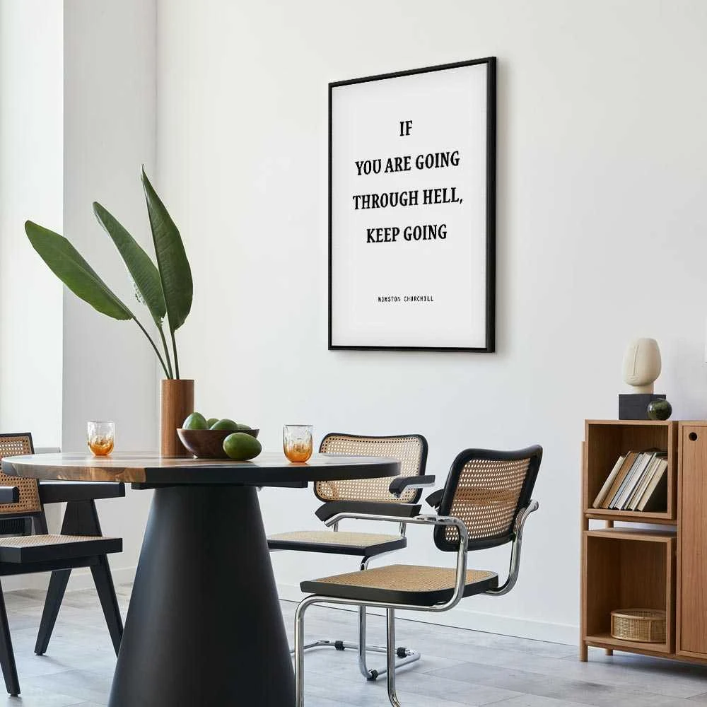 Artgeist Paveikslas - Power of Words (1-part) - Winston Churchill's Motivational Quote