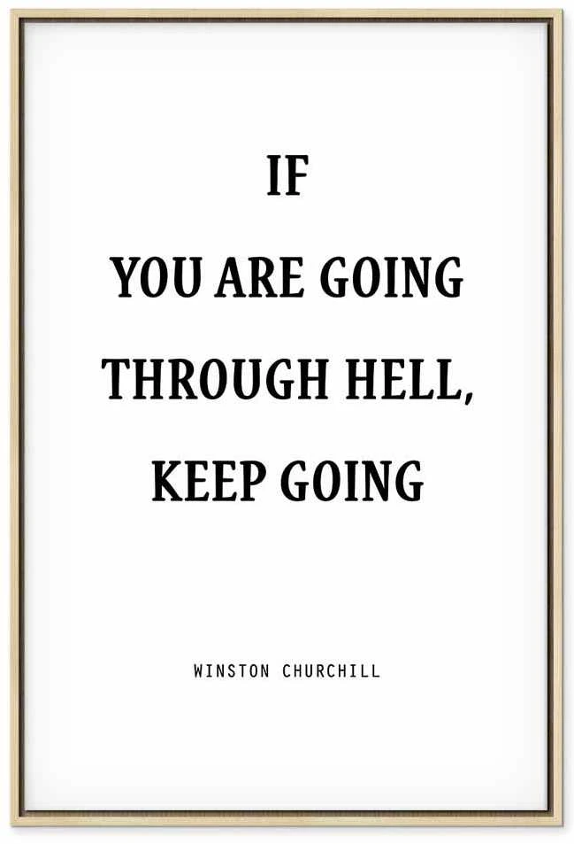 Artgeist Paveikslas - Power of Words (1-part) - Winston Churchill's Motivational Quote