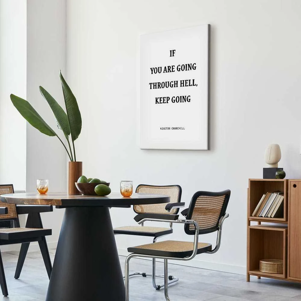 Artgeist Paveikslas - Power of Words (1-part) - Winston Churchill's Motivational Quote