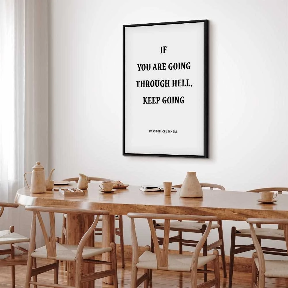 Artgeist Paveikslas - Power of Words (1-part) - Winston Churchill's Motivational Quote