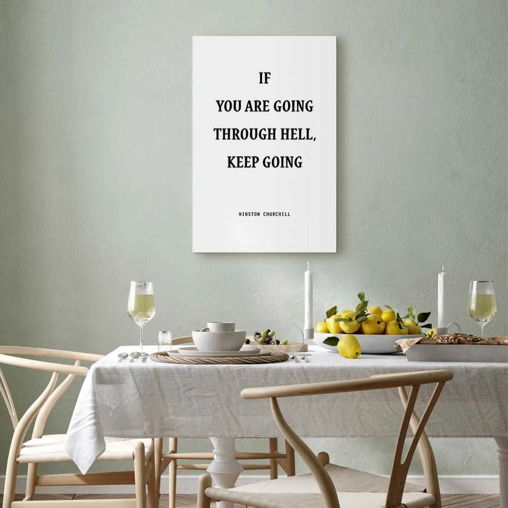 Artgeist Paveikslas - Power of Words (1-part) - Winston Churchill's Motivational Quote