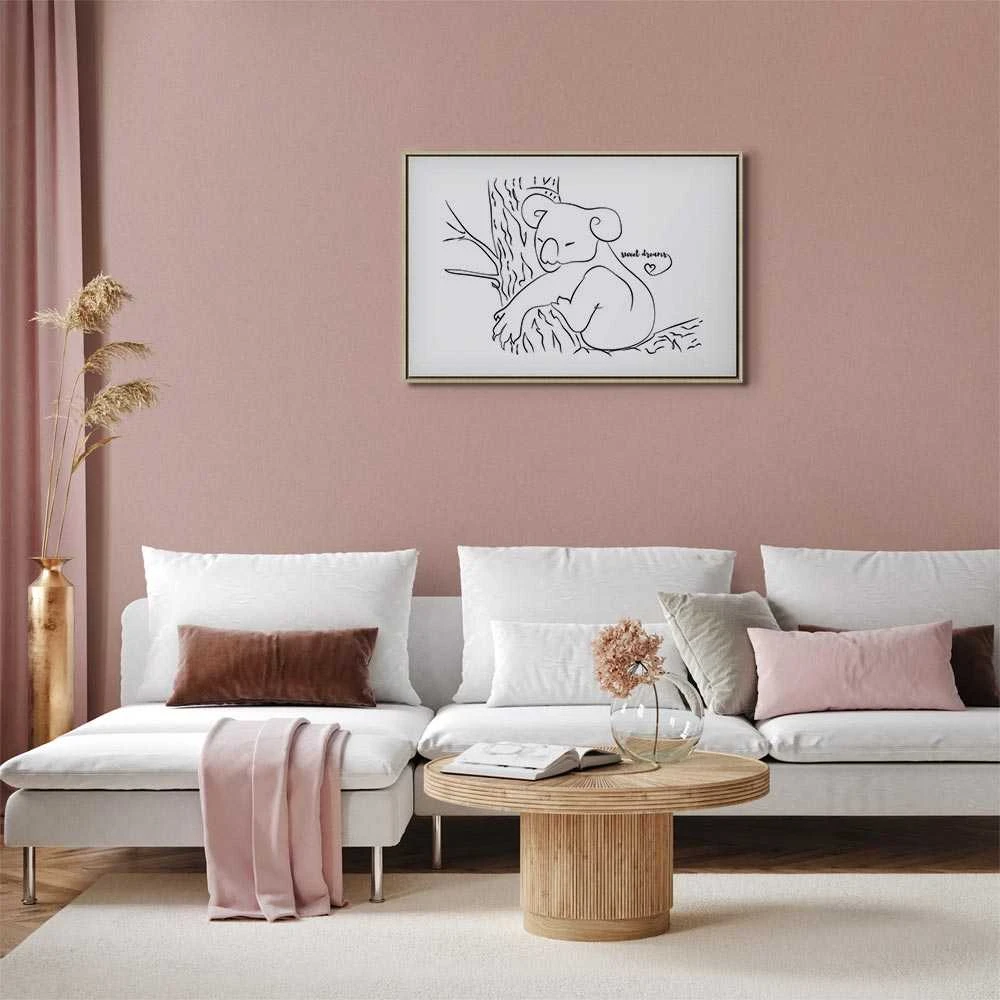 Artgeist Paveikslas - Quiet Charm of Nature (1-part) - Sleeping Koala in Juodas and Baltas