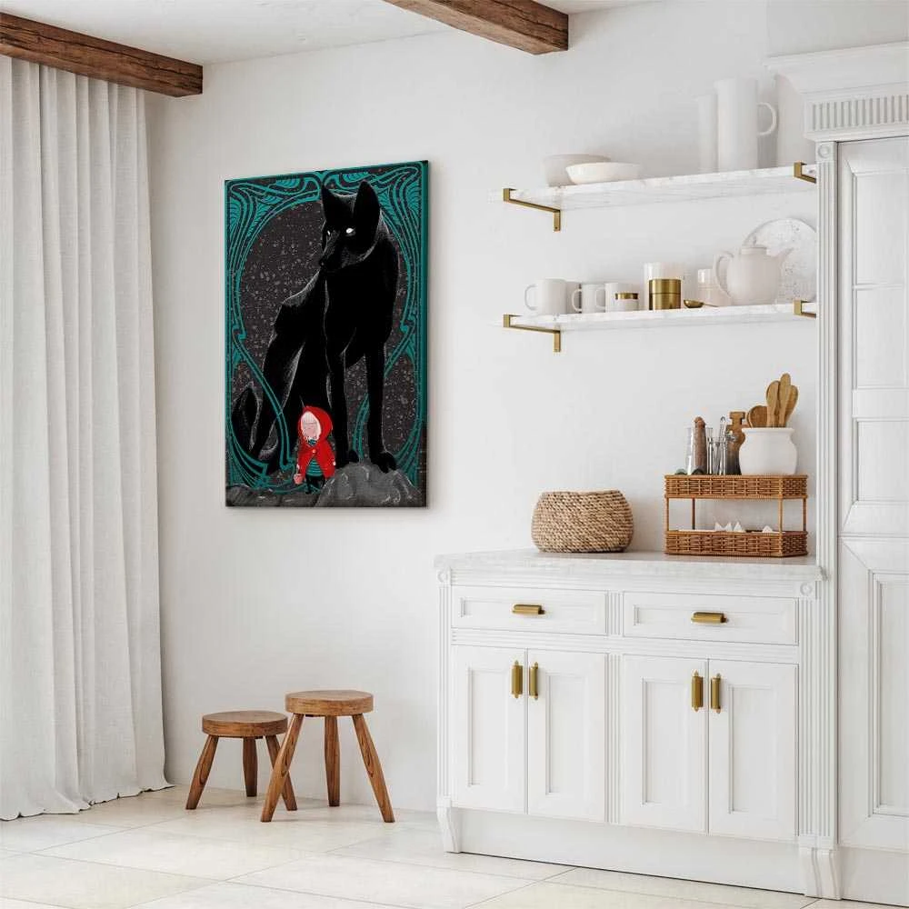 Artgeist Paveikslas - Raudona Riding Hood (1 Part) Vertical
