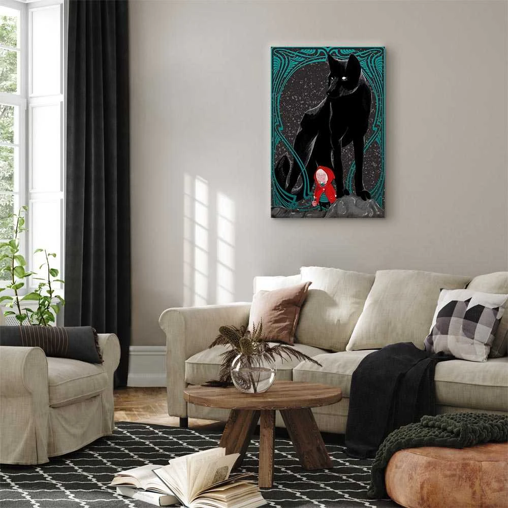 Artgeist Paveikslas - Raudona Riding Hood (1 Part) Vertical