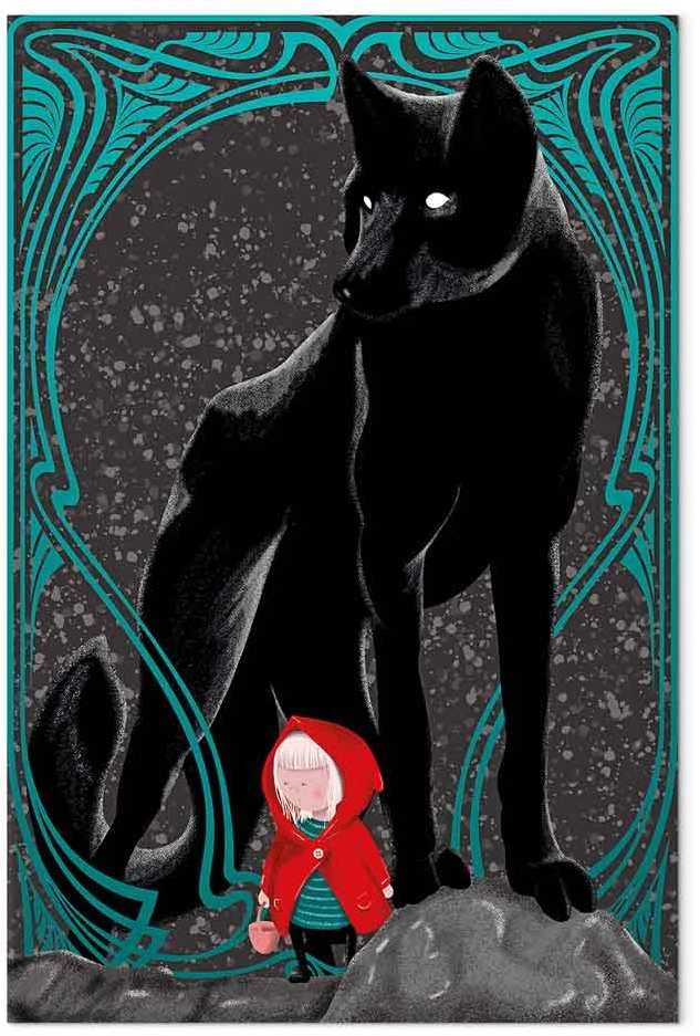 Artgeist Paveikslas - Raudona Riding Hood (1 Part) Vertical