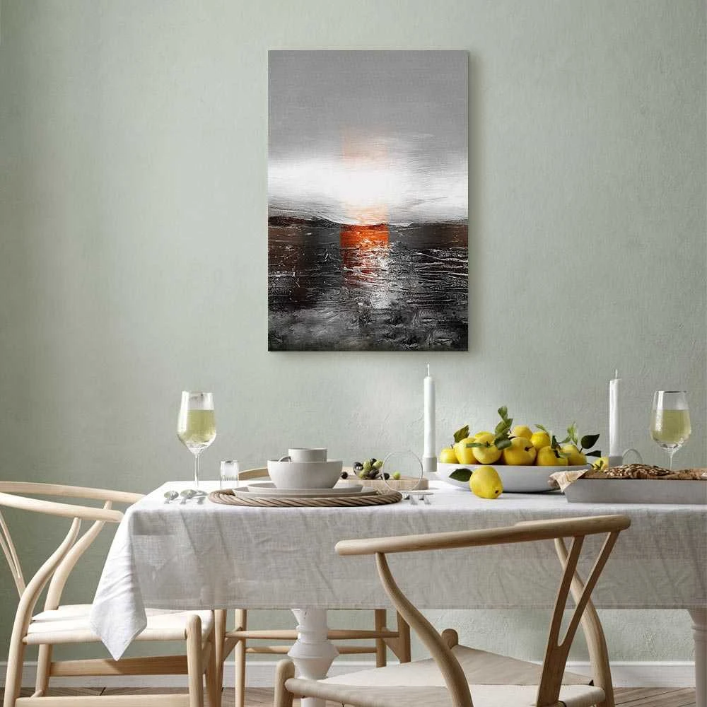 Artgeist Paveikslas - Reflection of Colors (1-part) - Sunset in Painted Abstract Background