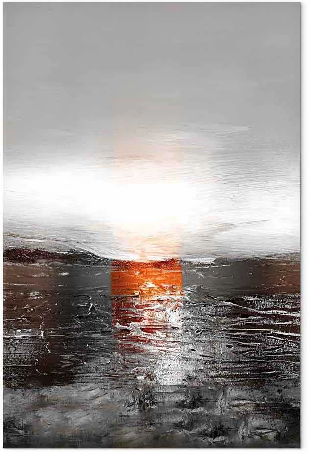 Artgeist Paveikslas - Reflection of Colors (1-part) - Sunset in Painted Abstract Background
