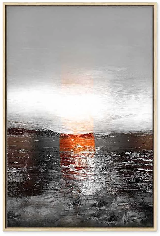 Artgeist Paveikslas - Reflection of Colors (1-part) - Sunset in Painted Abstract Background