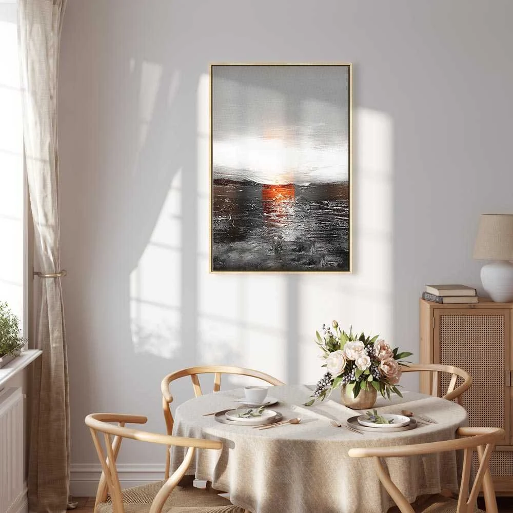 Artgeist Paveikslas - Reflection of Colors (1-part) - Sunset in Painted Abstract Background