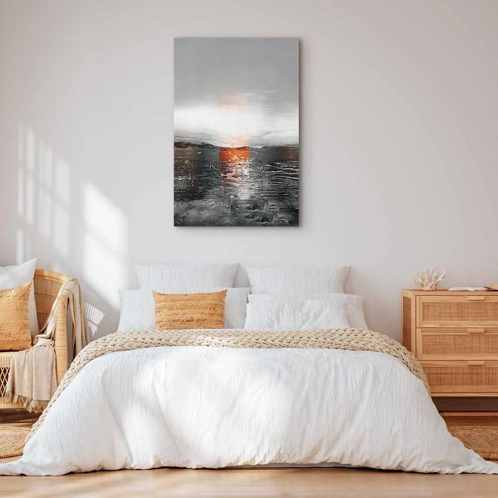 Artgeist Paveikslas - Reflection of Colors (1-part) - Sunset in Painted Abstract Background