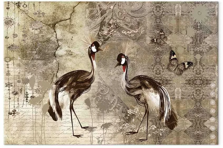 Artgeist Paveikslas - Retro Cranes (1 Part) Wide