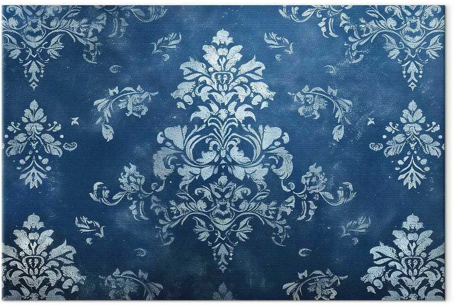Artgeist Paveikslas - Retro Ornament Decorative Motif in Worn Blues