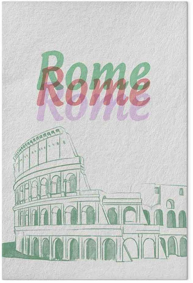 Artgeist Paveikslas - Rome in Watercolours (1 Part) Vertical