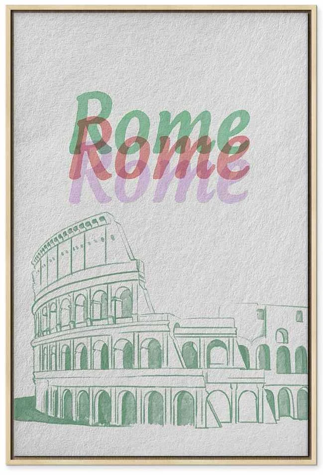 Artgeist Paveikslas - Rome in Watercolours (1 Part) Vertical