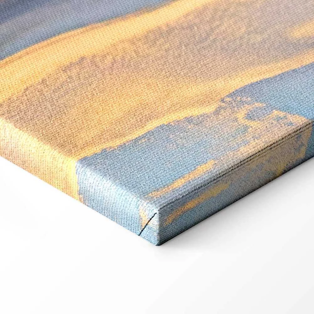Artgeist Paveikslas - Rožinė and mėlynas marble - abstract watercolour with auksinis accents