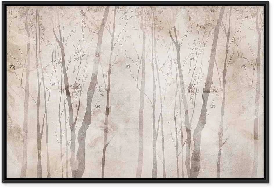 Artgeist Paveikslas - rusvai gelsvas Forest of Thoughts (1 Part) Wide