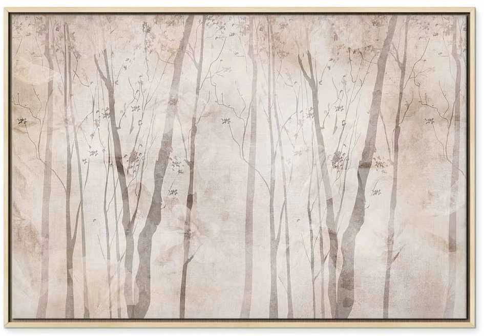 Artgeist Paveikslas - rusvai gelsvas Forest of Thoughts (1 Part) Wide