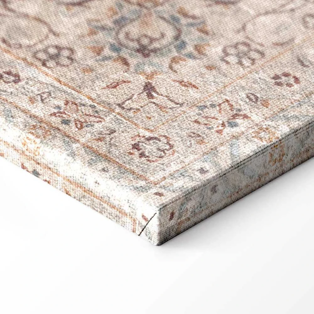 Artgeist Paveikslas - Sand carpet - worn Persian carpet with rich decorative motifs
