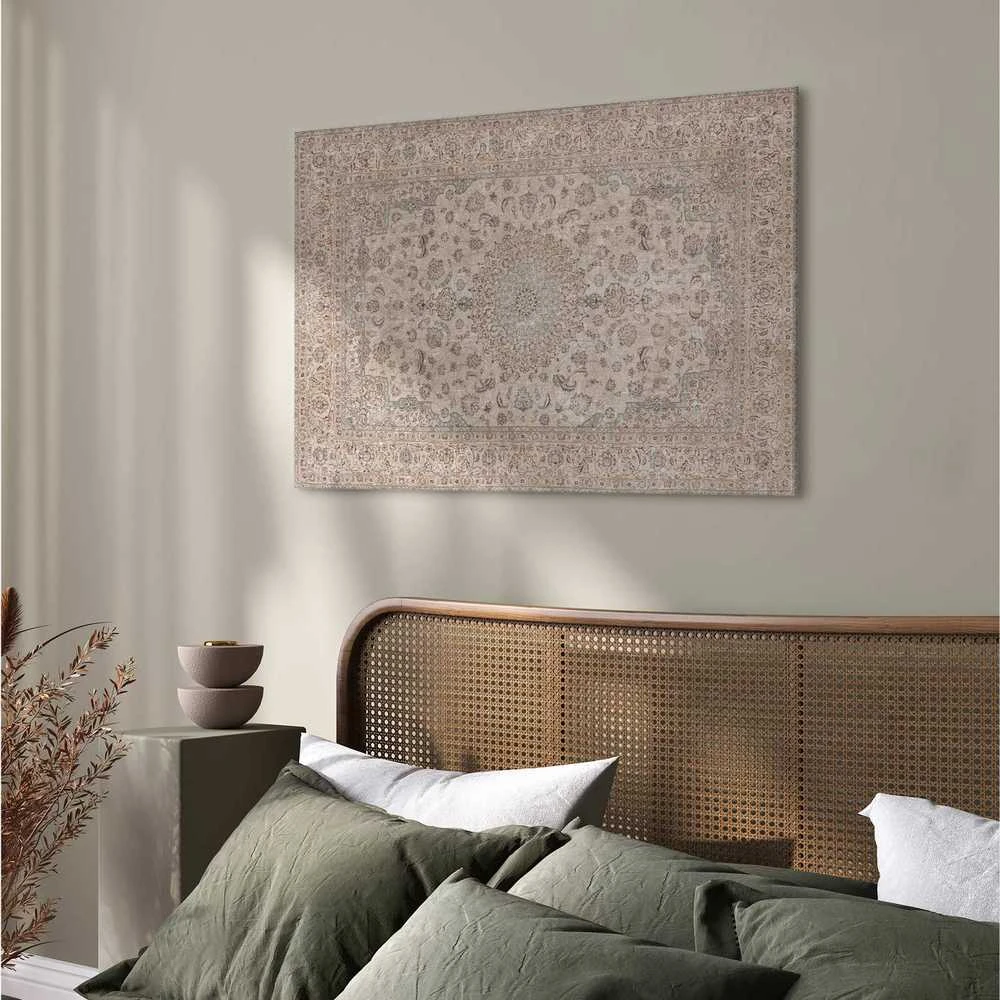 Artgeist Paveikslas - Sand carpet - worn Persian carpet with rich decorative motifs