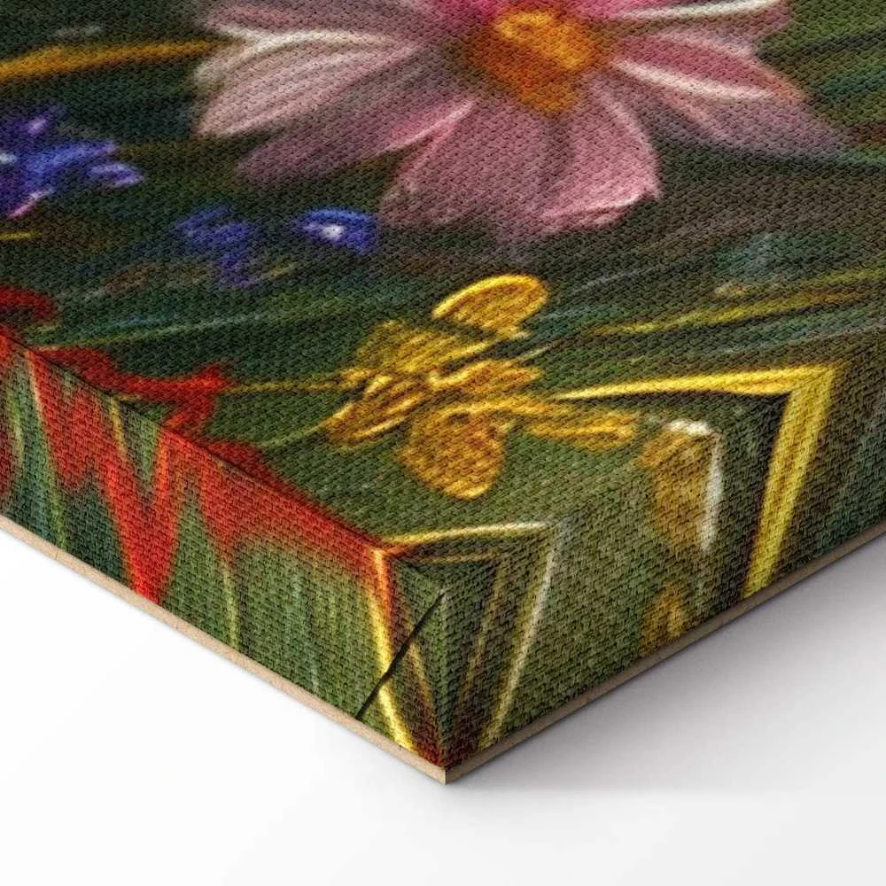 Artgeist Paveikslas - Seascape – wildflowers and a view of the rough sea