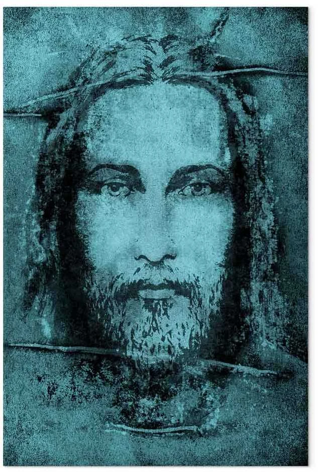 Artgeist Paveikslas - Shroud of Turin in Turqoise (1 Part) Vertical