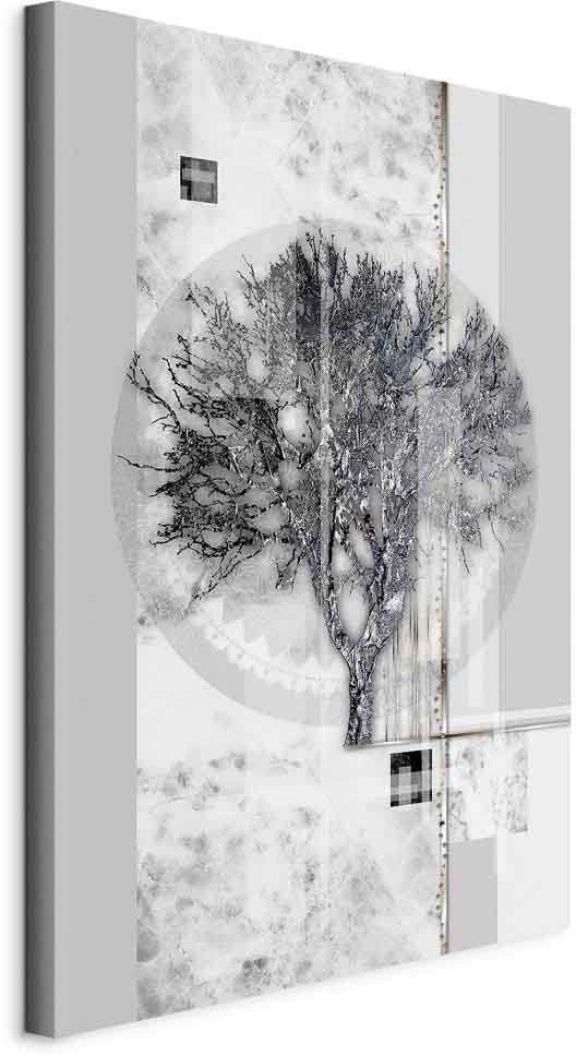 Artgeist Paveikslas - Sidabrinis Tree (1 Part) Vertical