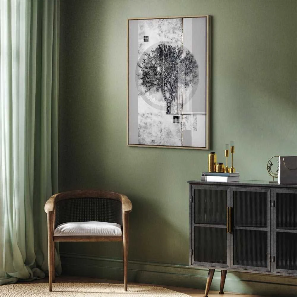 Artgeist Paveikslas - Sidabrinis Tree (1 Part) Vertical