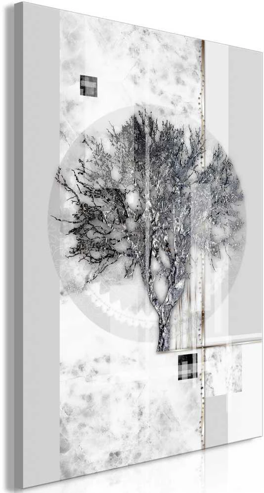 Artgeist Paveikslas - Sidabrinis Tree (1 Part) Vertical