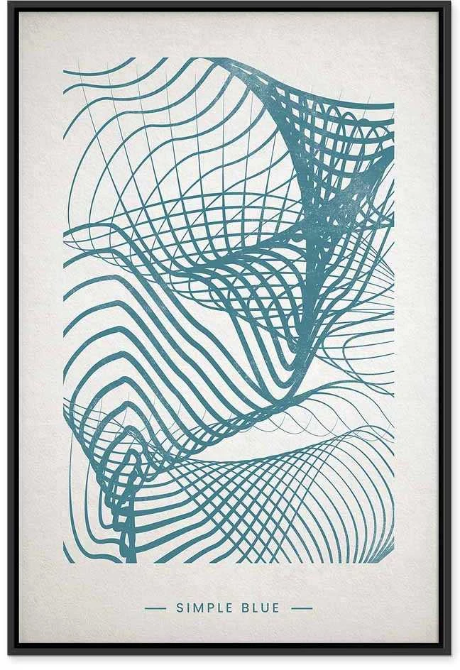 Artgeist Paveikslas - Simple Mėlyna (1 Part) Vertical