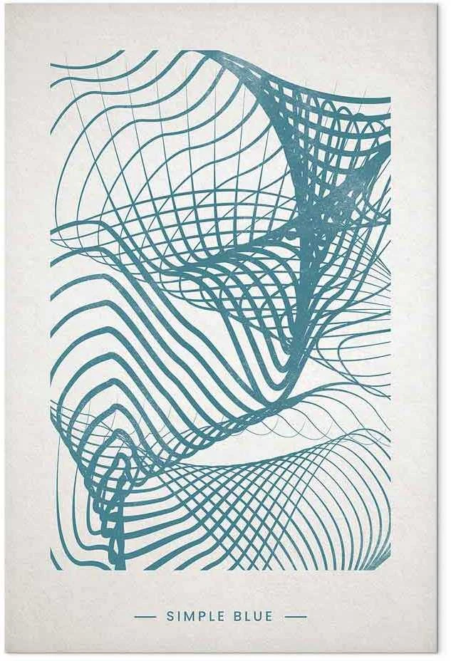 Artgeist Paveikslas - Simple Mėlyna (1 Part) Vertical
