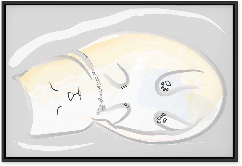 Artgeist Paveikslas - Sleepy Kitty (1 Part) Vertical