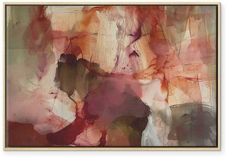 Artgeist Paveikslas - Spring composition – transparencies and forms in watercolor style