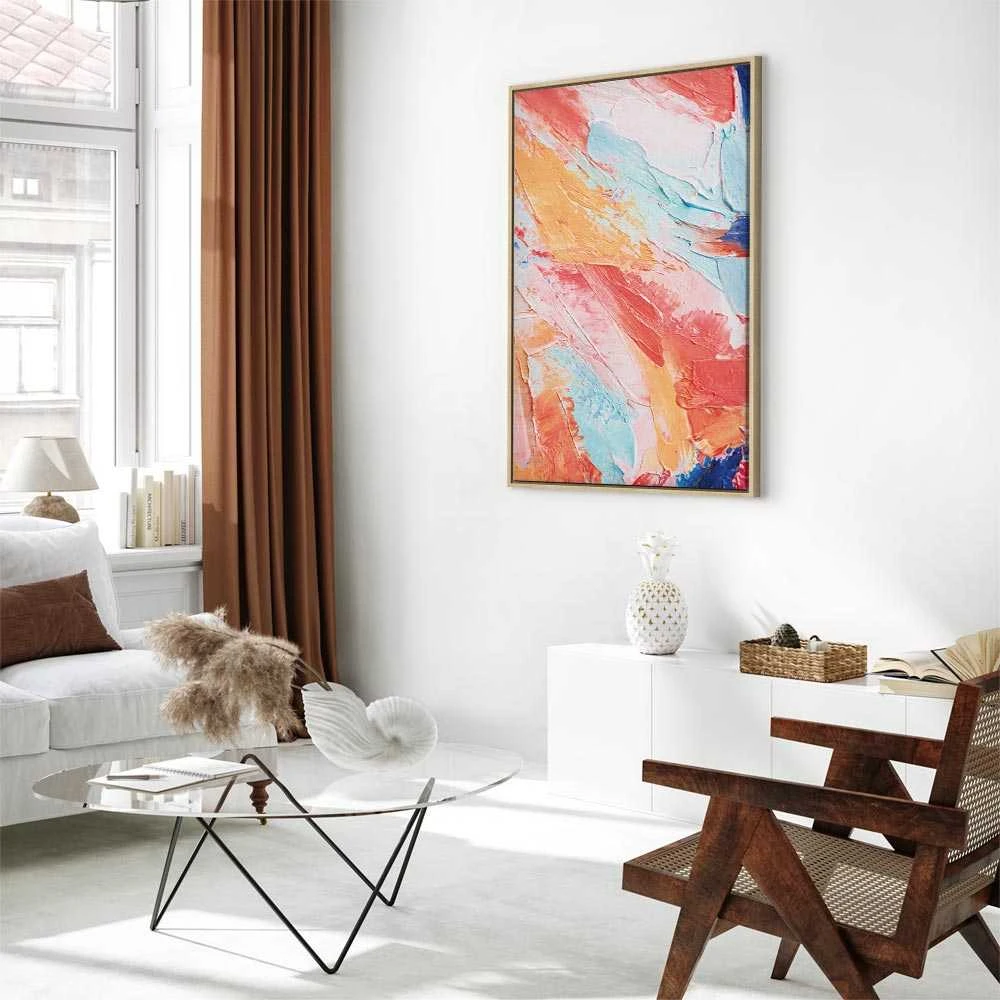 Artgeist Paveikslas - Spring Shades - A Colorful Mix of Warm and Cool Tones on Canvas