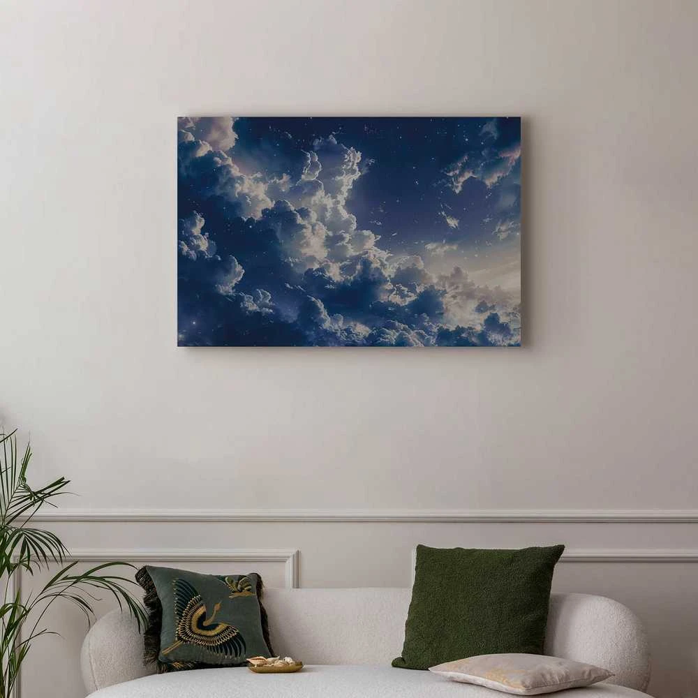 Artgeist Paveikslas - Starry Clouds and Delicate Light Over a Corner of the Sky